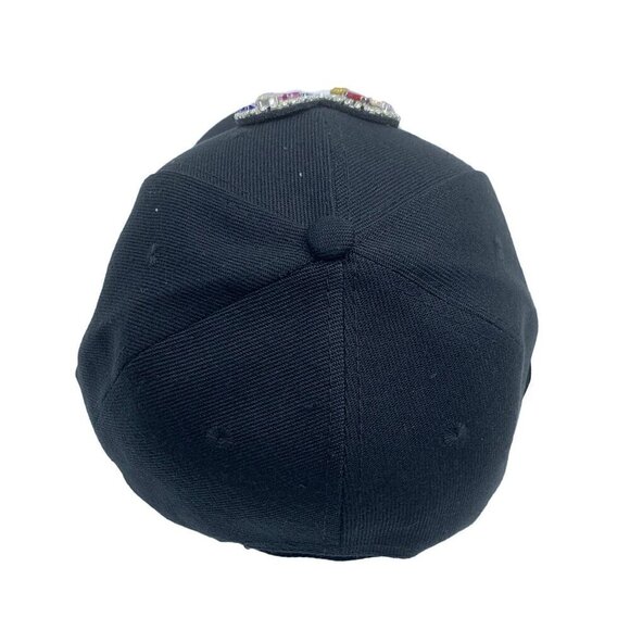 Evil Eye Heart Striped Rhinestone Cap - Picture 4 of 8